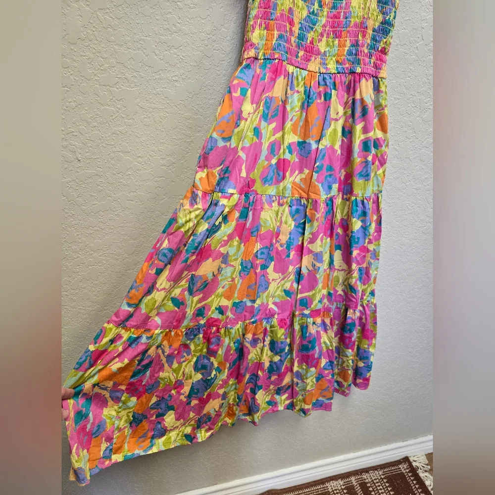 Crosby By Mollie Burch Bray Dress in Floral Haze Midi Dress Size XS $278 - Picture 6 of 9